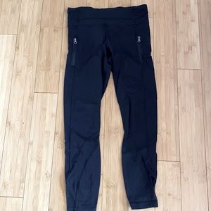 Lululemon long style Capri with front zipper. 6